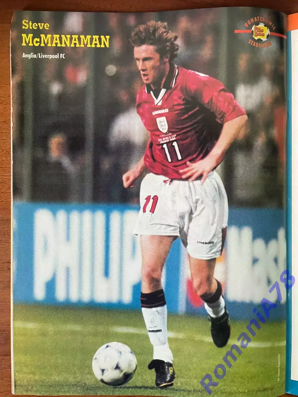 Журнал. Футбол Pilka Nozna N1/1999 Постер Данія,Осасуна,Макманаман 3