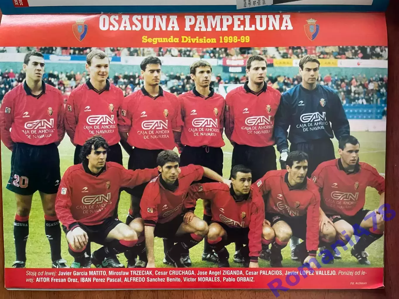 Журнал. Футбол Pilka Nozna N1/1999 Постер Данія,Осасуна,Макманаман 2