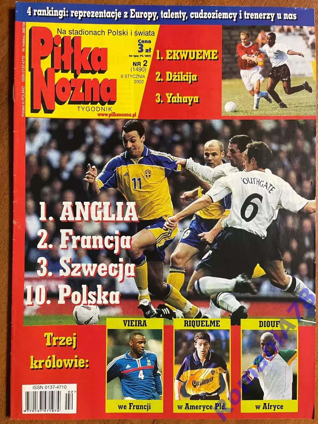 Журнал.Футбол Pilka Nozna N2/ 2002.Постер Німеччина.