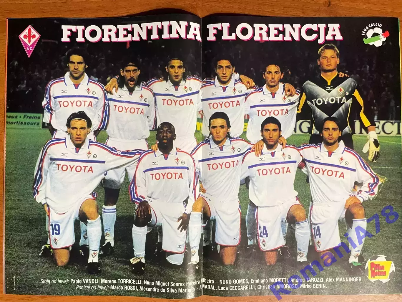 Журнал.Футбол Pilka Nozna N5/ 2002.Постер Фіорентіна. 1