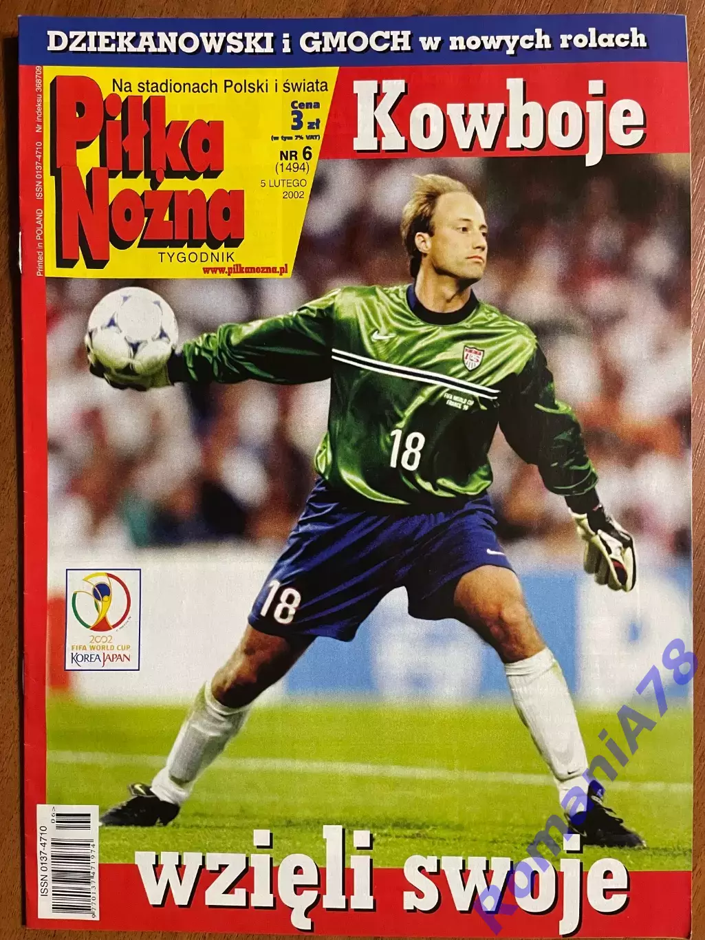 Журнал.Футбол Pilka Nozna N6/ 2002.Постер Туреччина.