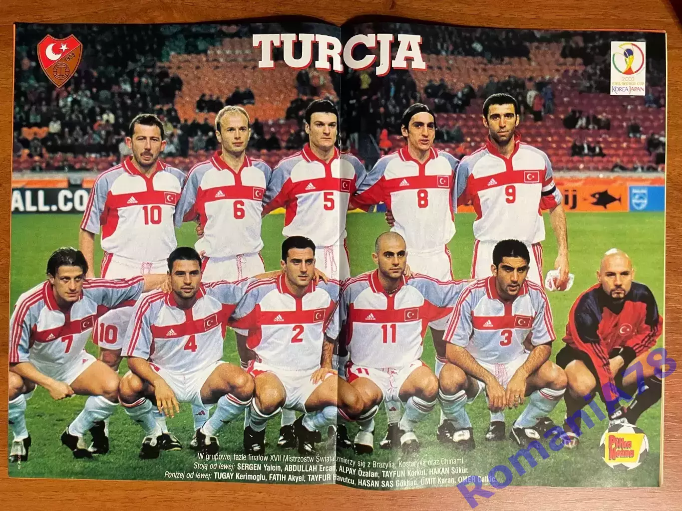 Журнал.Футбол Pilka Nozna N6/ 2002.Постер Туреччина. 1