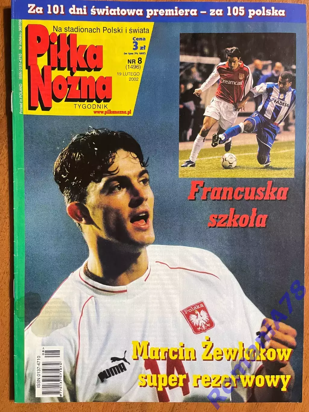 Журнал.Футбол Pilka Nozna N8/ 2002.Постер .