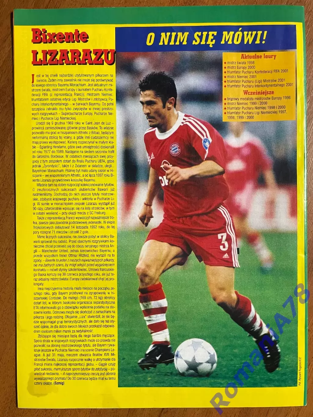 Журнал.Футбол Pilka Nozna N8/ 2002.Постер . 4