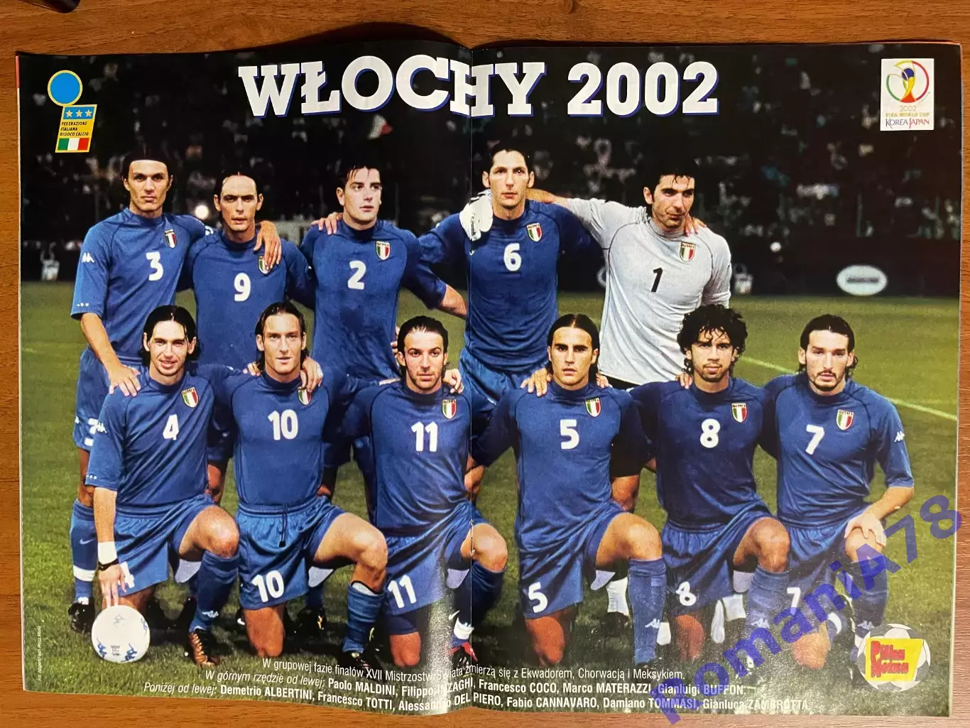 Журнал.Футбол Pilka Nozna N17/ 2002.Постер Італія . 1