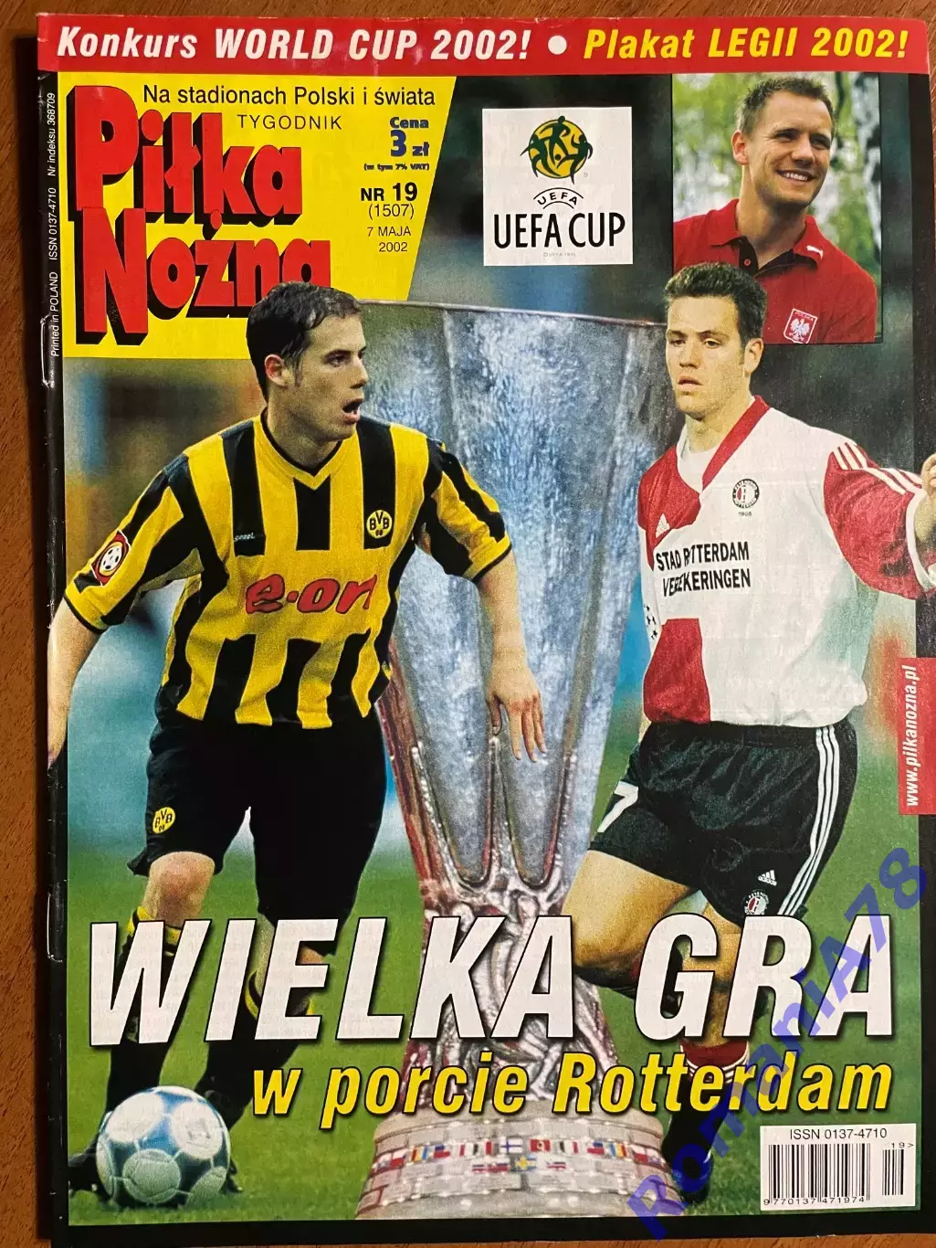 Журнал.Футбол Pilka Nozna N19/ 2002.Постер Легія.
