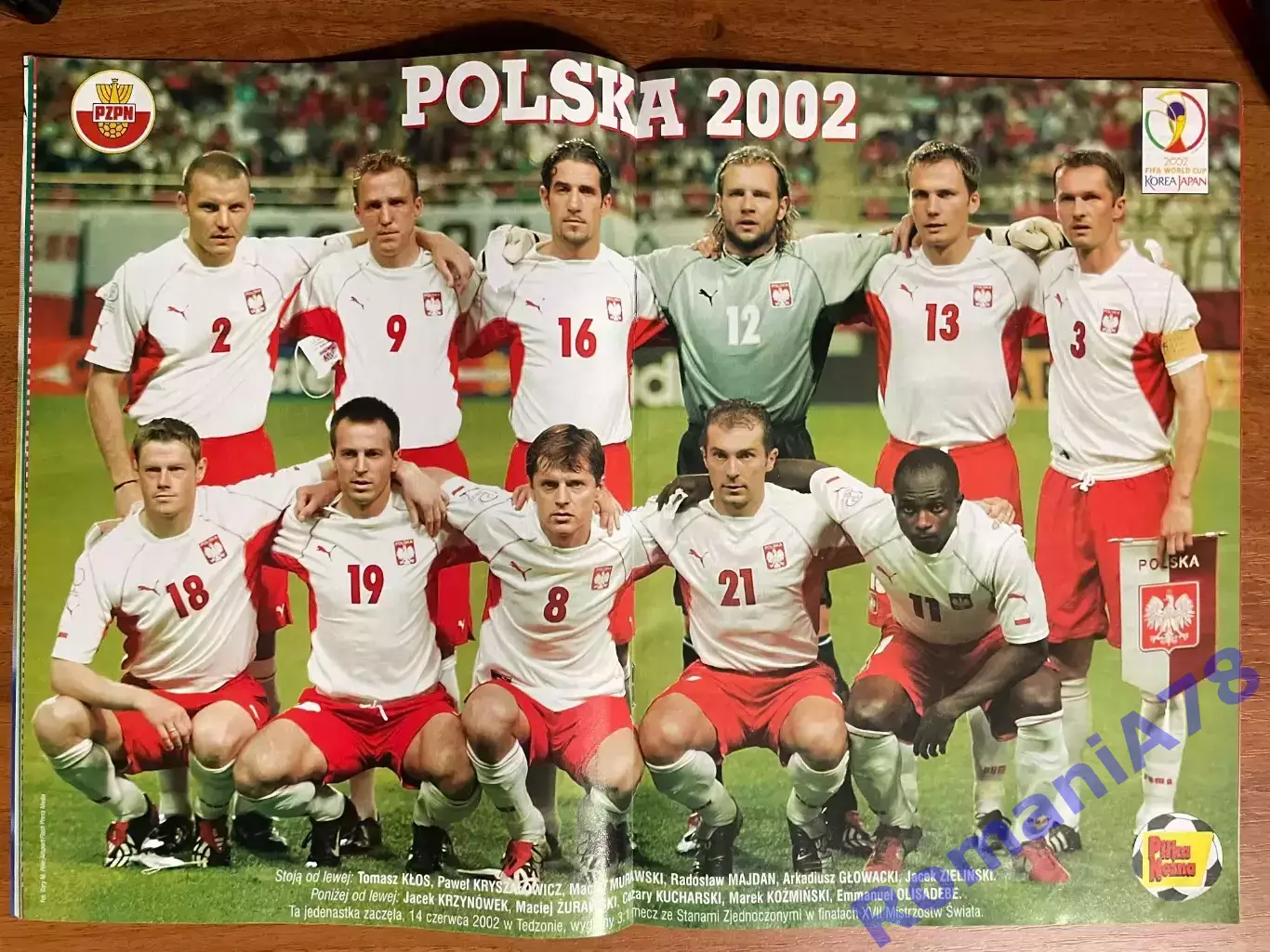 Журнал.Футбол Pilka Nozna N26/ 2002.Постер Польща 1