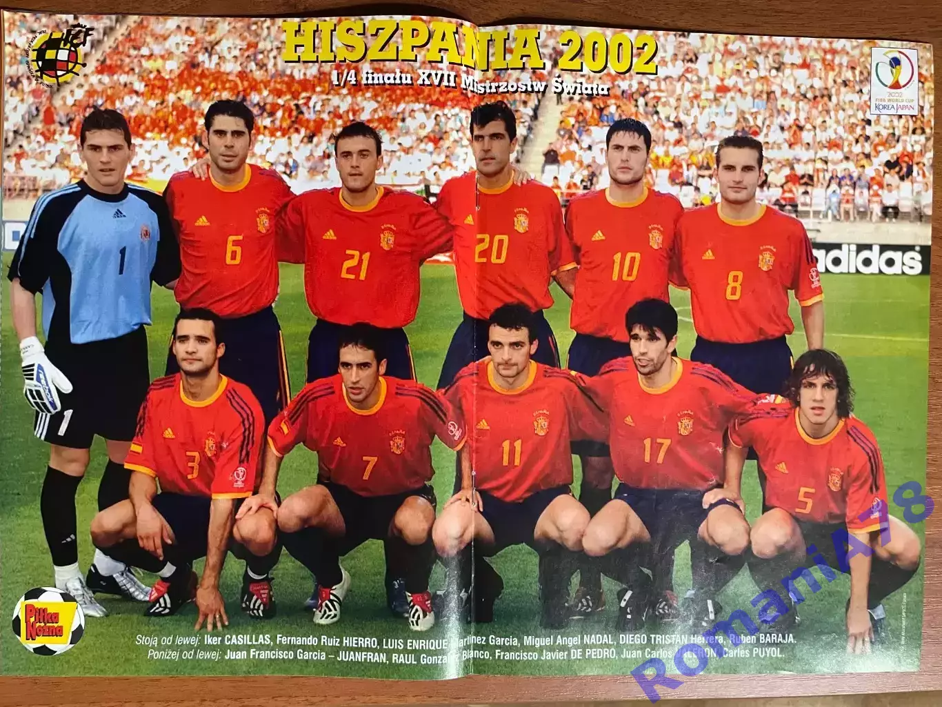 Журнал.Футбол Pilka Nozna N34/ 2002.Постер Іспанія 1