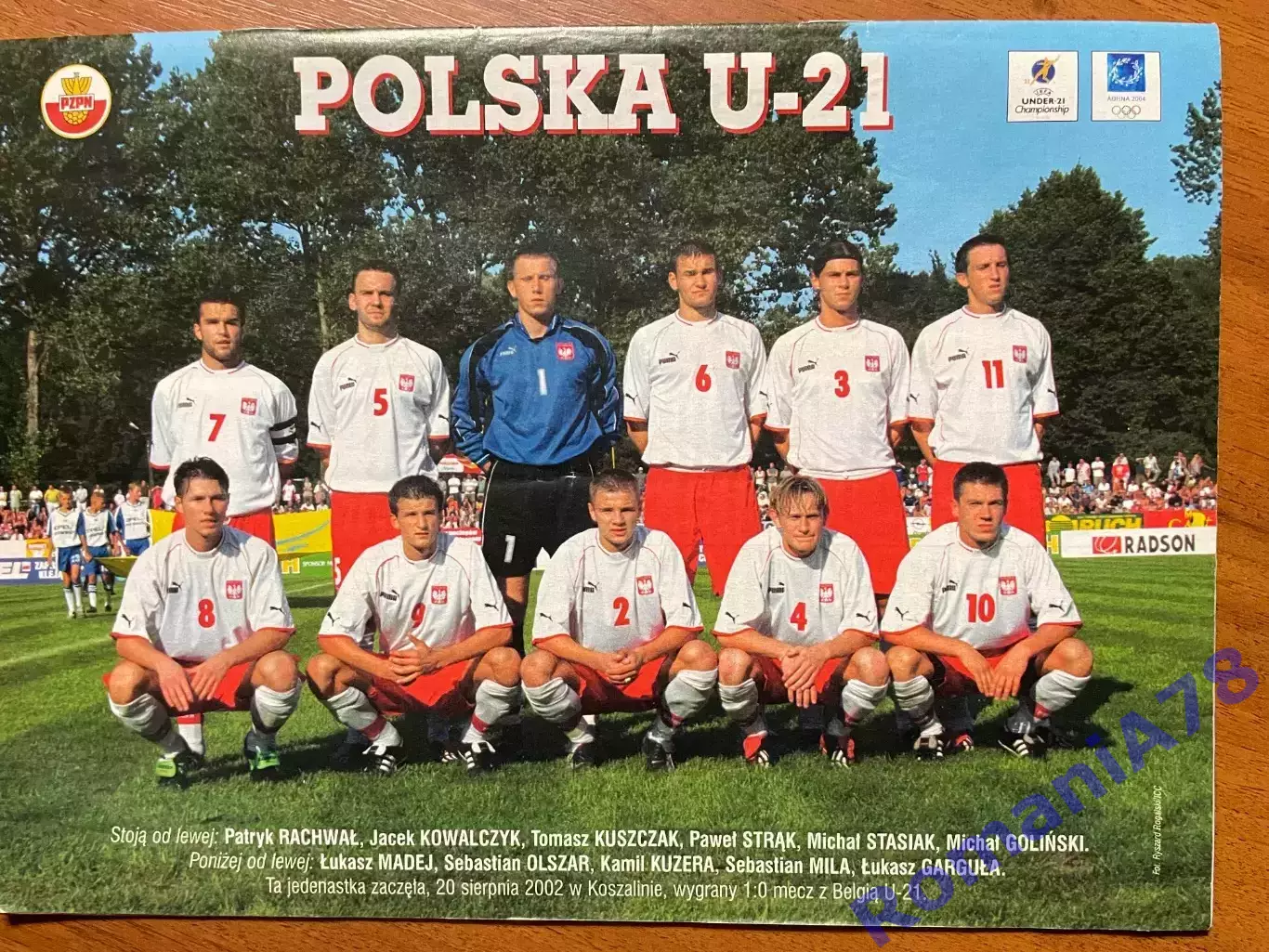 Журнал.Футбол Pilka Nozna N35/ 2002.Постер Англія 2