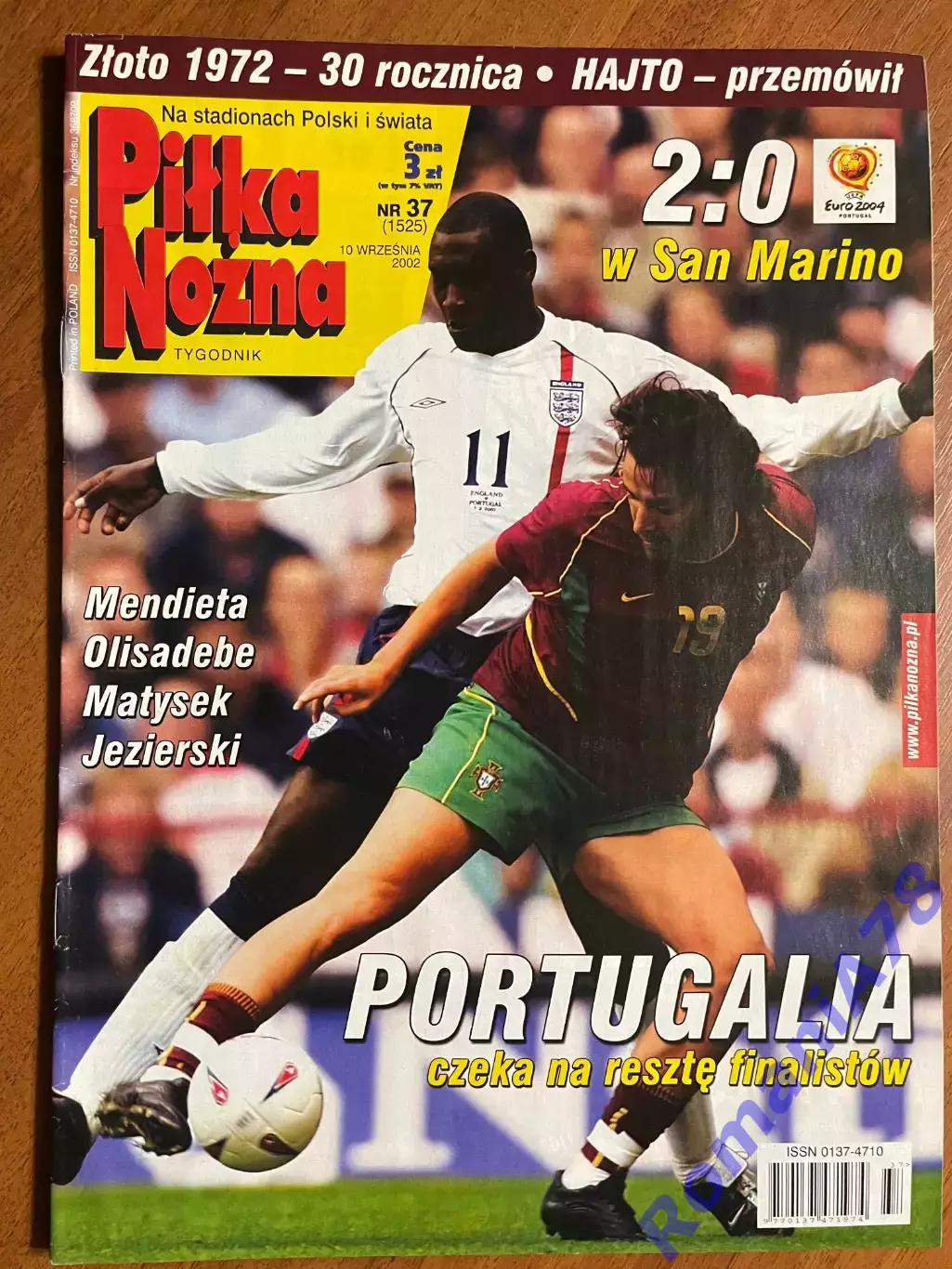 Журнал.Футбол Pilka Nozna N37/ 2002.Постер Барселона