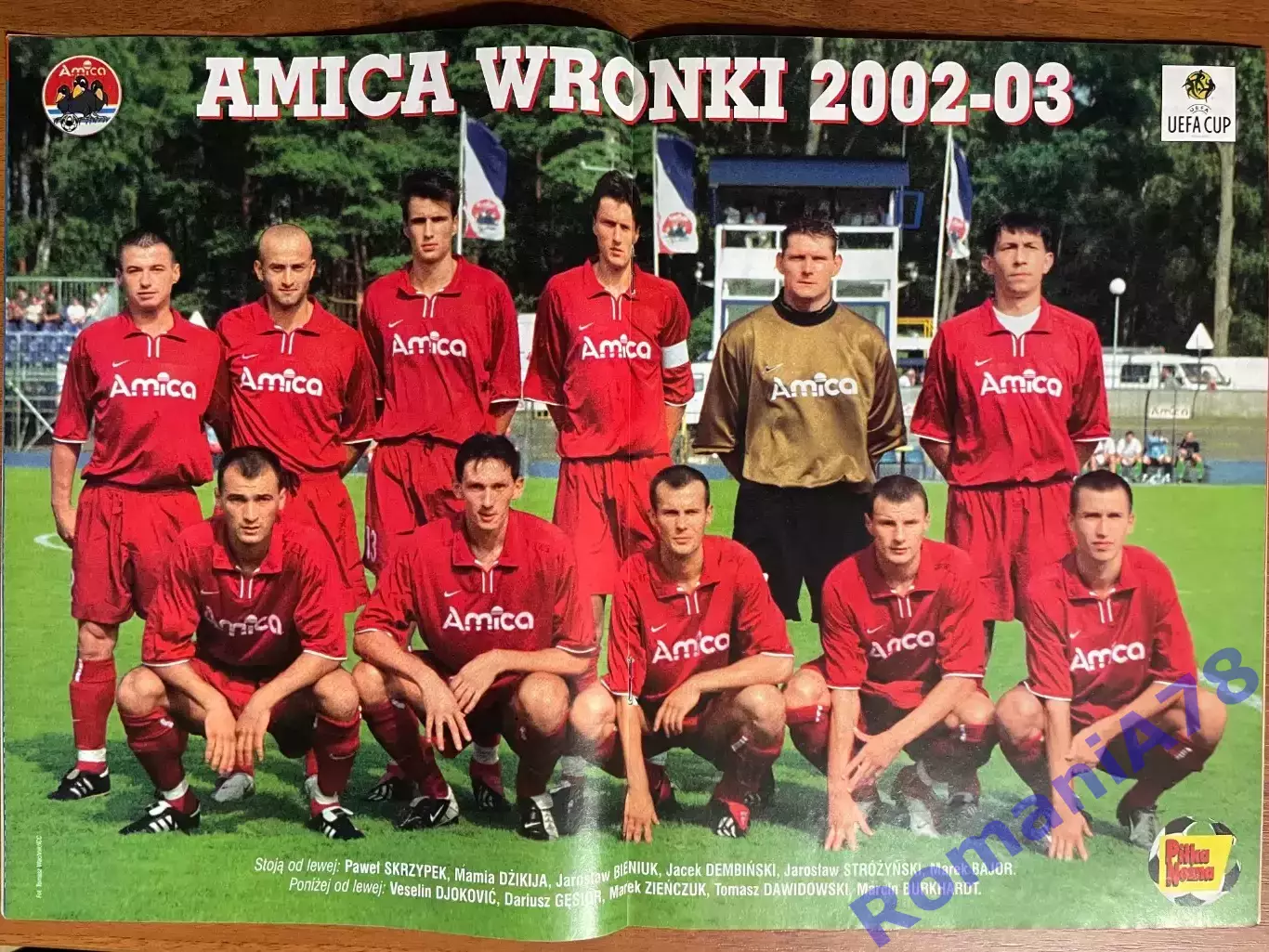 Журнал.Футбол Pilka Nozna N38/ 2002.Постер Аміка 1