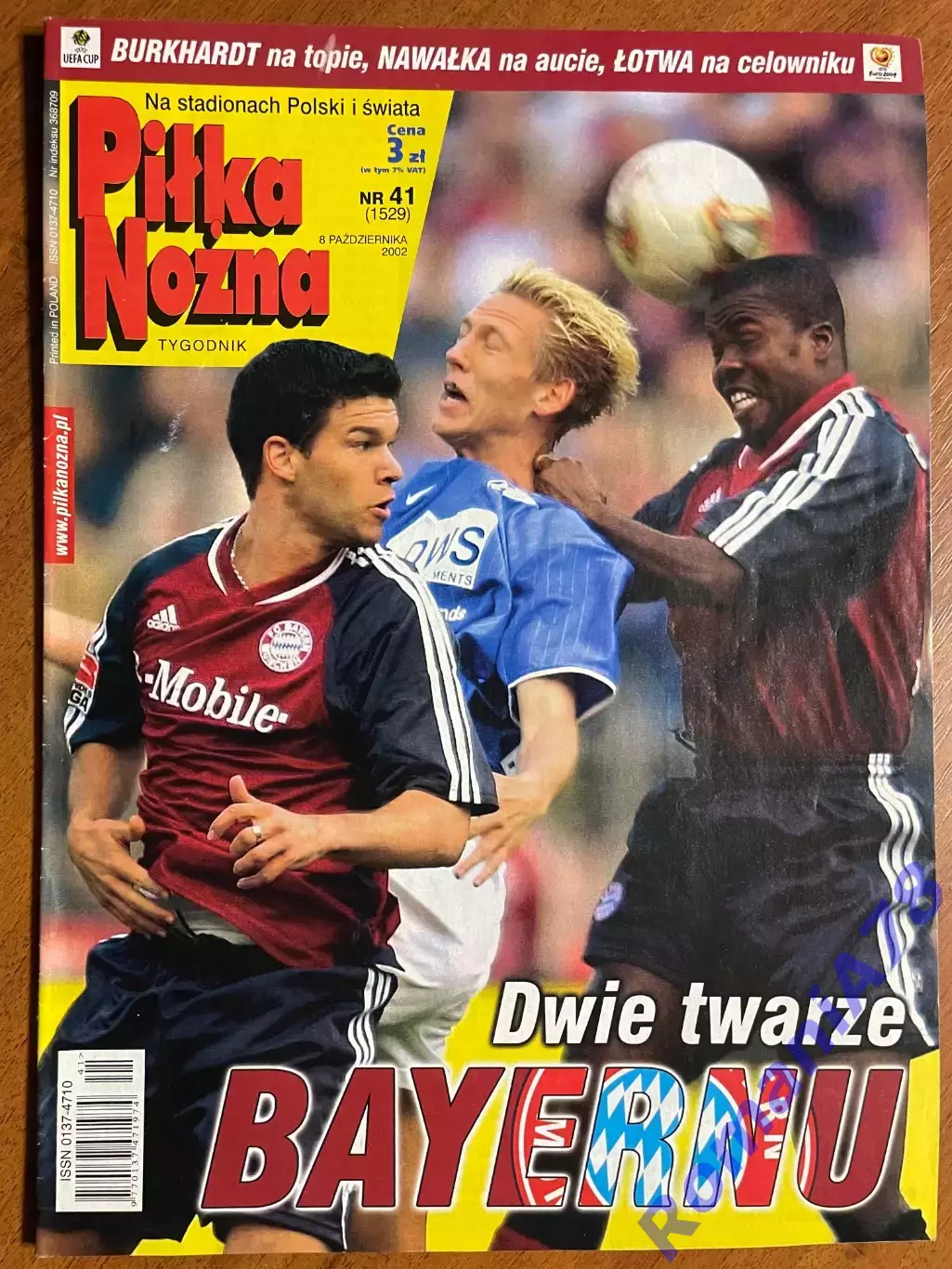 Журнал.Футбол Pilka Nozna N41/ 2002.Постер Швеція