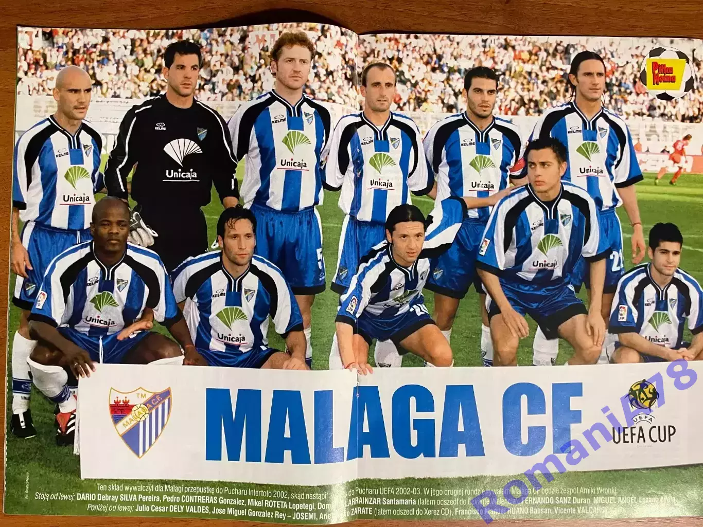 Журнал.Футбол Pilka Nozna N42/ 2002.Постер Малага 1