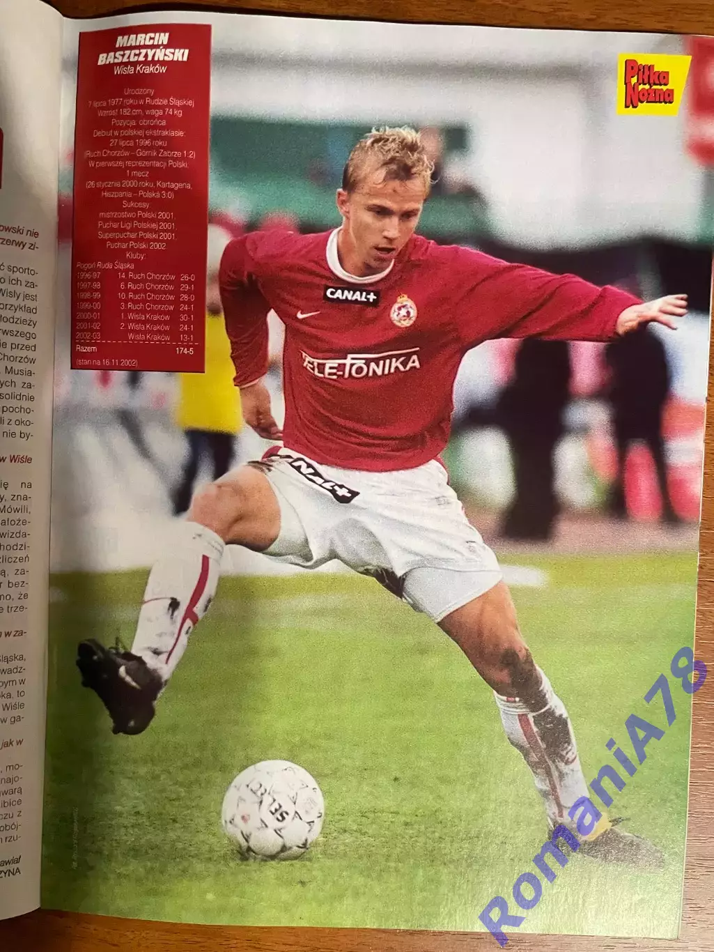 Журнал.Футбол Pilka Nozna N47/ 2002.Постер Осер 2