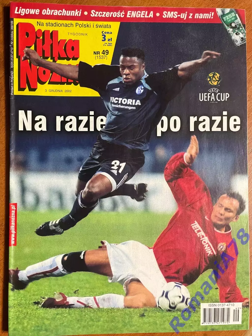 Журнал.Футбол Pilka Nozna N49/ 2002.Постер Уельс