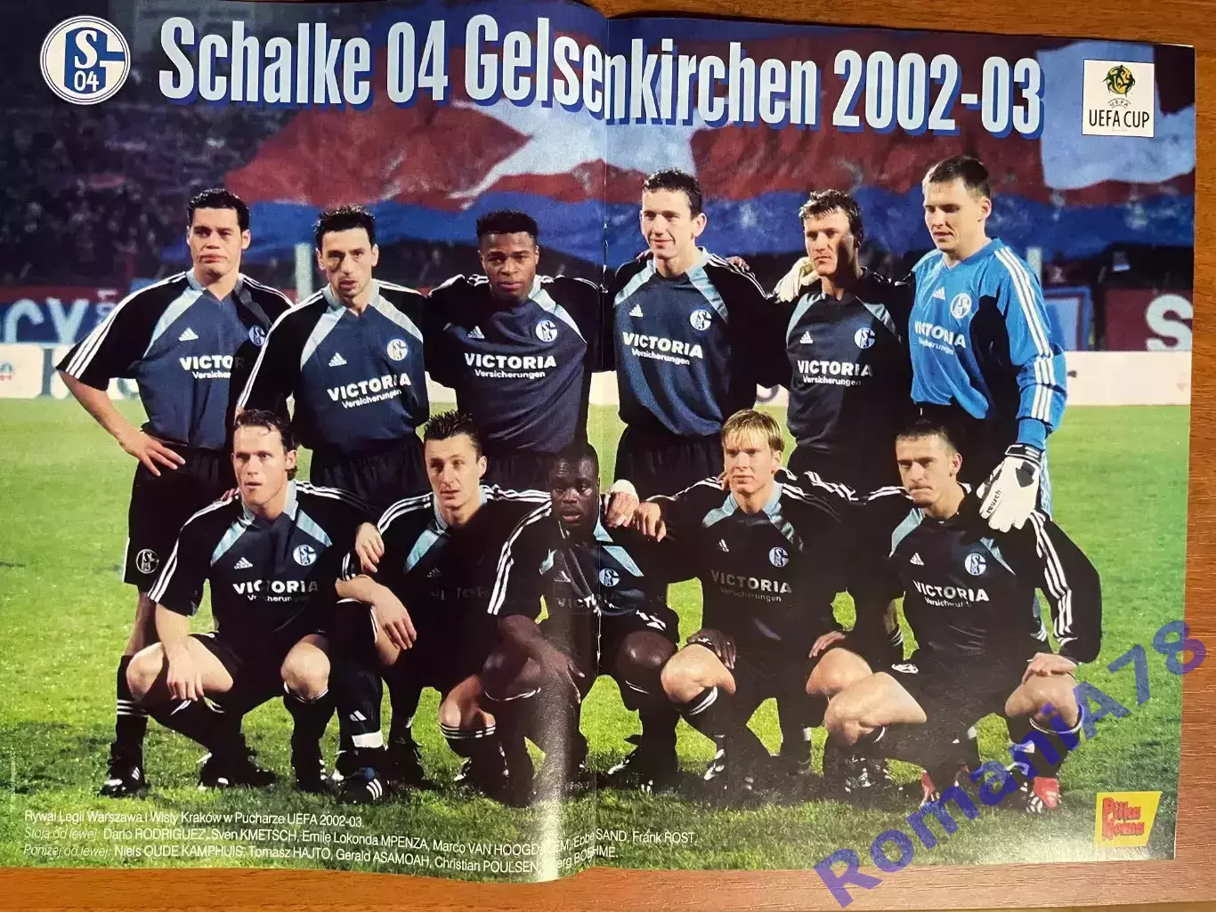 Журнал.Футбол Pilka Nozna N50/ 2002.Постер Шальке 1