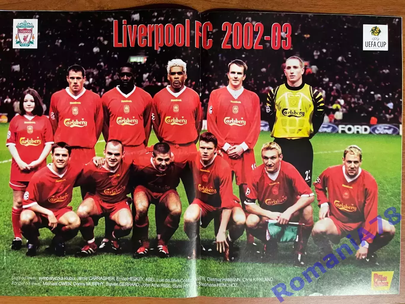 Журнал.Футбол Pilka Nozna N51/ 2002.Постер Ліверпуль 1