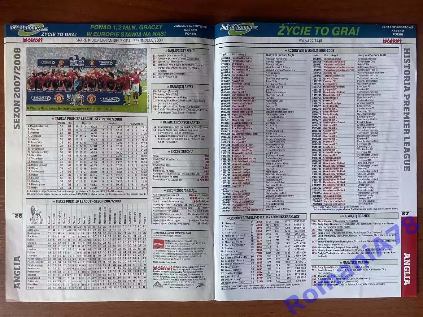 Журнал. Футбол .Skarb Kibica.Спецвипуск.Англія.2008/2009 3