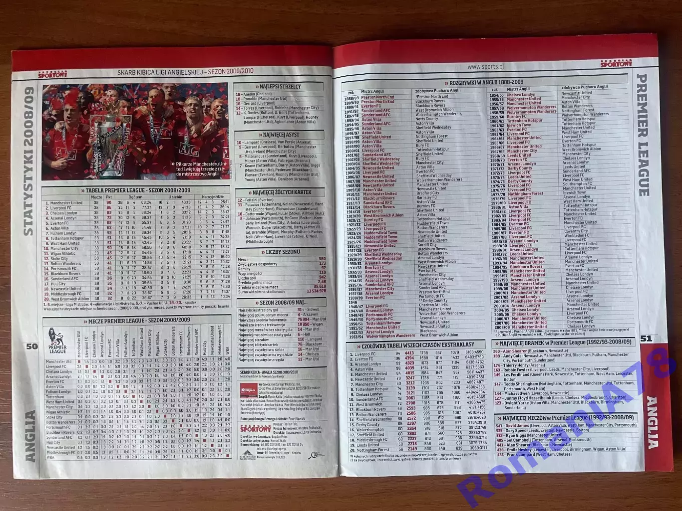 Журнал. Футбол .Skarb Kibica.Спецвипуск.Англія.2009/2010 1