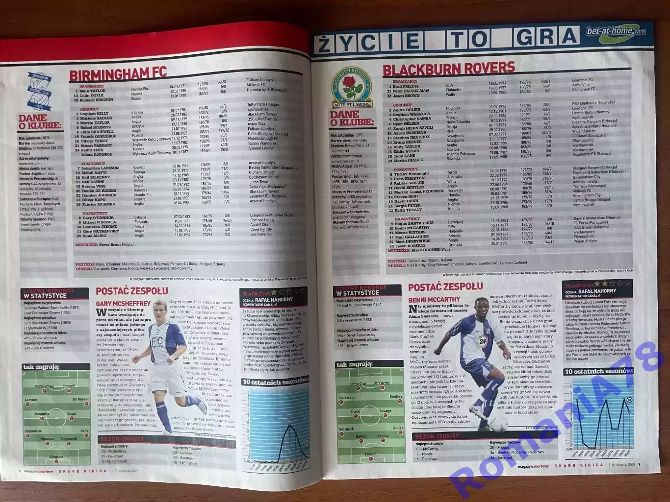 Журнал. Футбол .Skarb Kibica.Спецвипуск.Англія.2007/2008 2