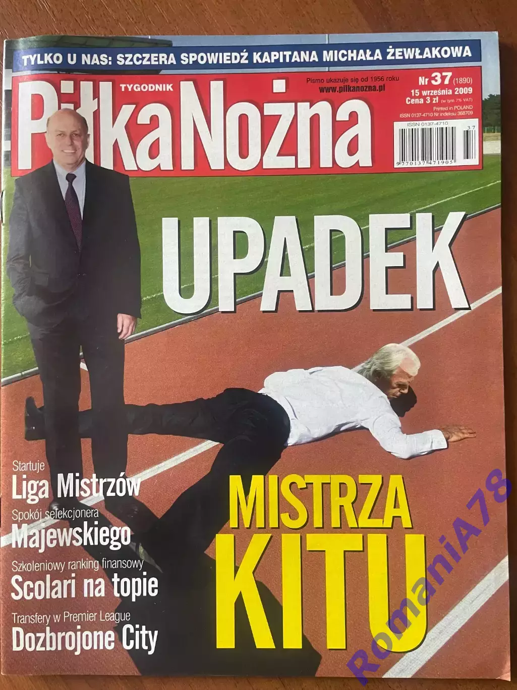 Журнал. Pilka Nozna. N37/2009.Постер Тевес