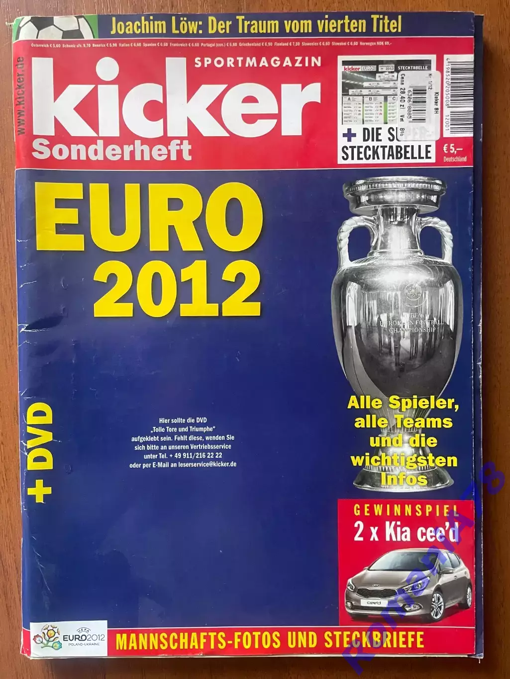 Футбол, Чемпіонат Європи 2012, cпецвидання Кікер / Kicker Sonderheft Euro 2012.