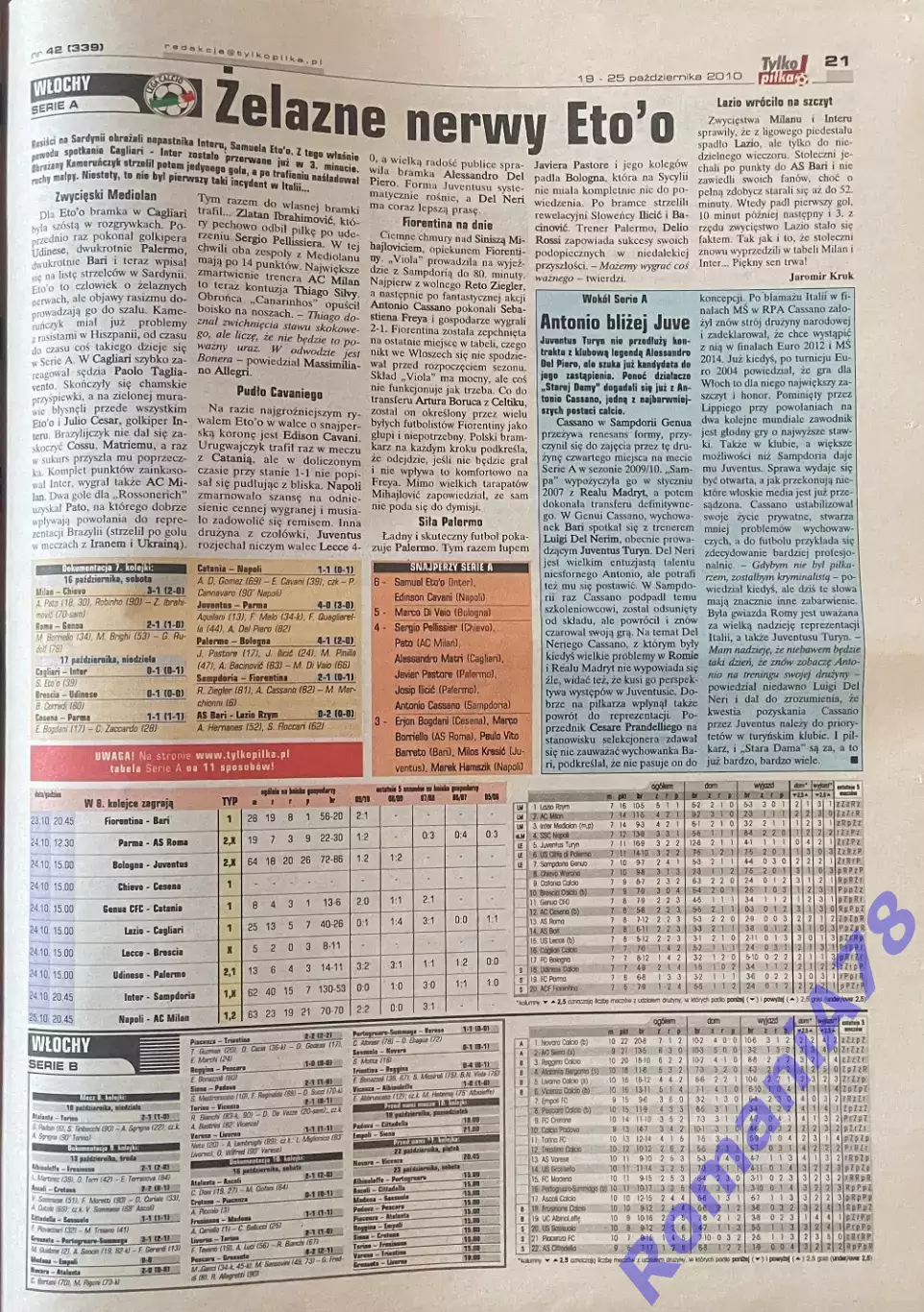 Футбол.Газета.Tylko Pilka.N42/2010. 2