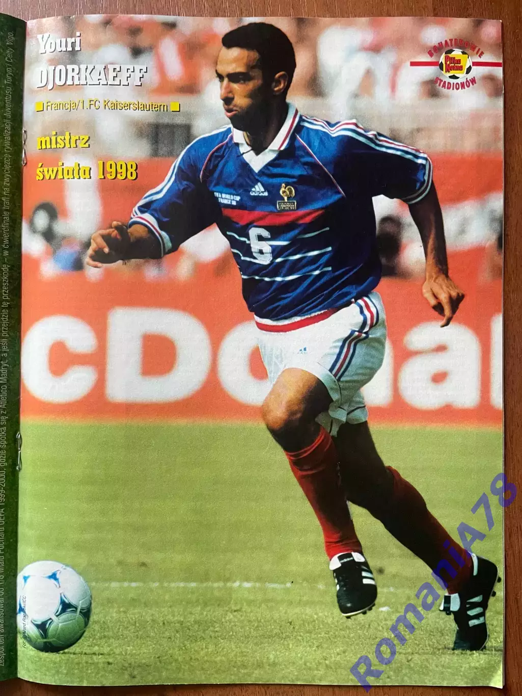 Журнал. Футбол Pilka Nozna N2/ 2000.Постер Джоркаефф,Ланс,Норвегія. 1