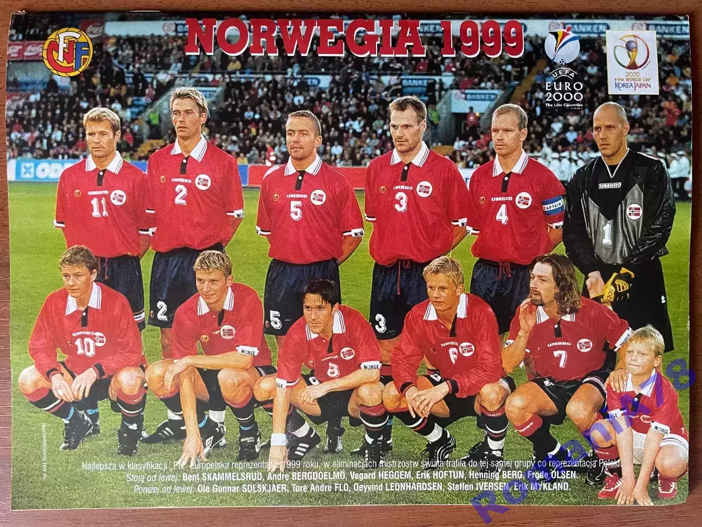 Журнал. Футбол Pilka Nozna N2/ 2000.Постер Джоркаефф,Ланс,Норвегія. 3