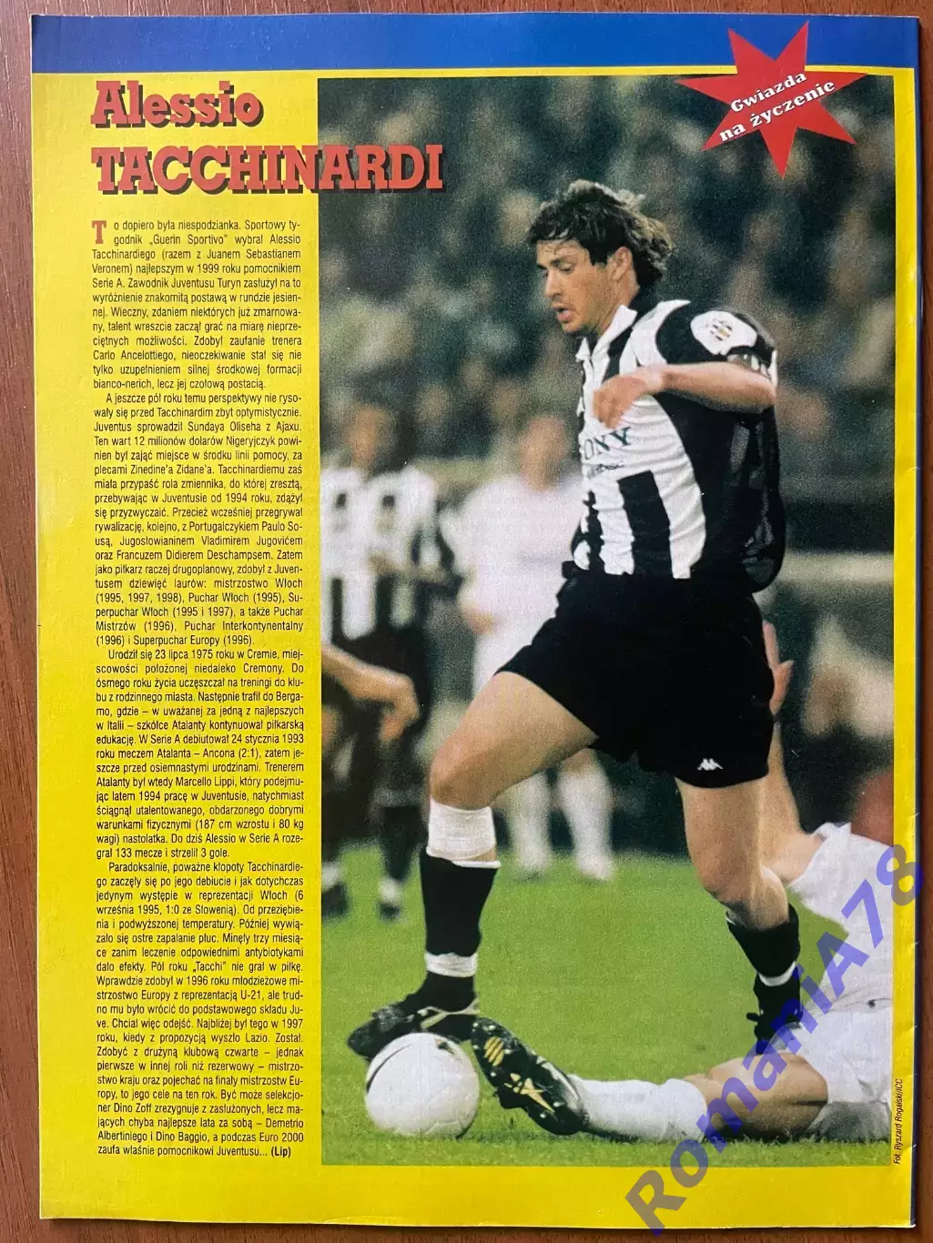 Журнал. Футбол Pilka Nozna N6/ 2000.Постер Сельта,Йерро,Таккінарді. 3