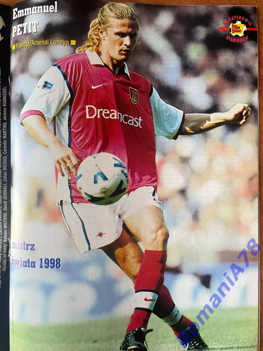 Журнал. Футбол Pilka Nozna N7/ 2000.Постер Бордо,Петі,Польща 2