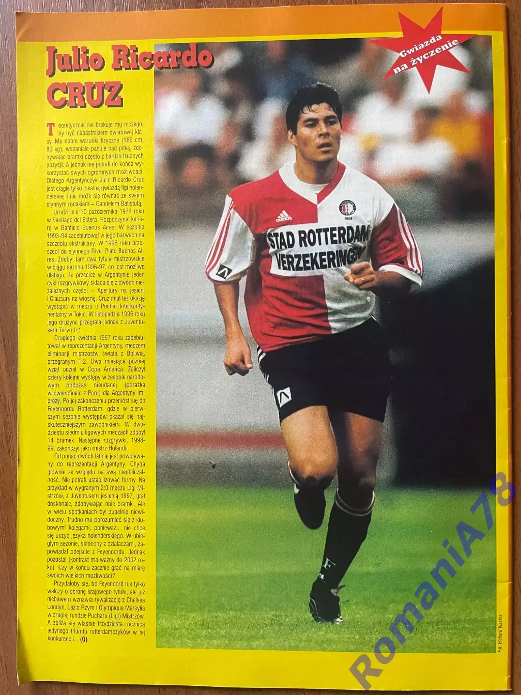 Журнал. Футбол Pilka Nozna N8/ 2000.Постер Кін,Круз 2