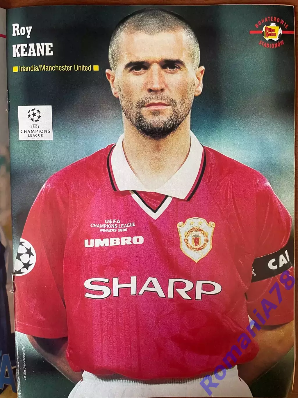 Журнал. Футбол Pilka Nozna N8/ 2000.Постер Кін,Круз 1