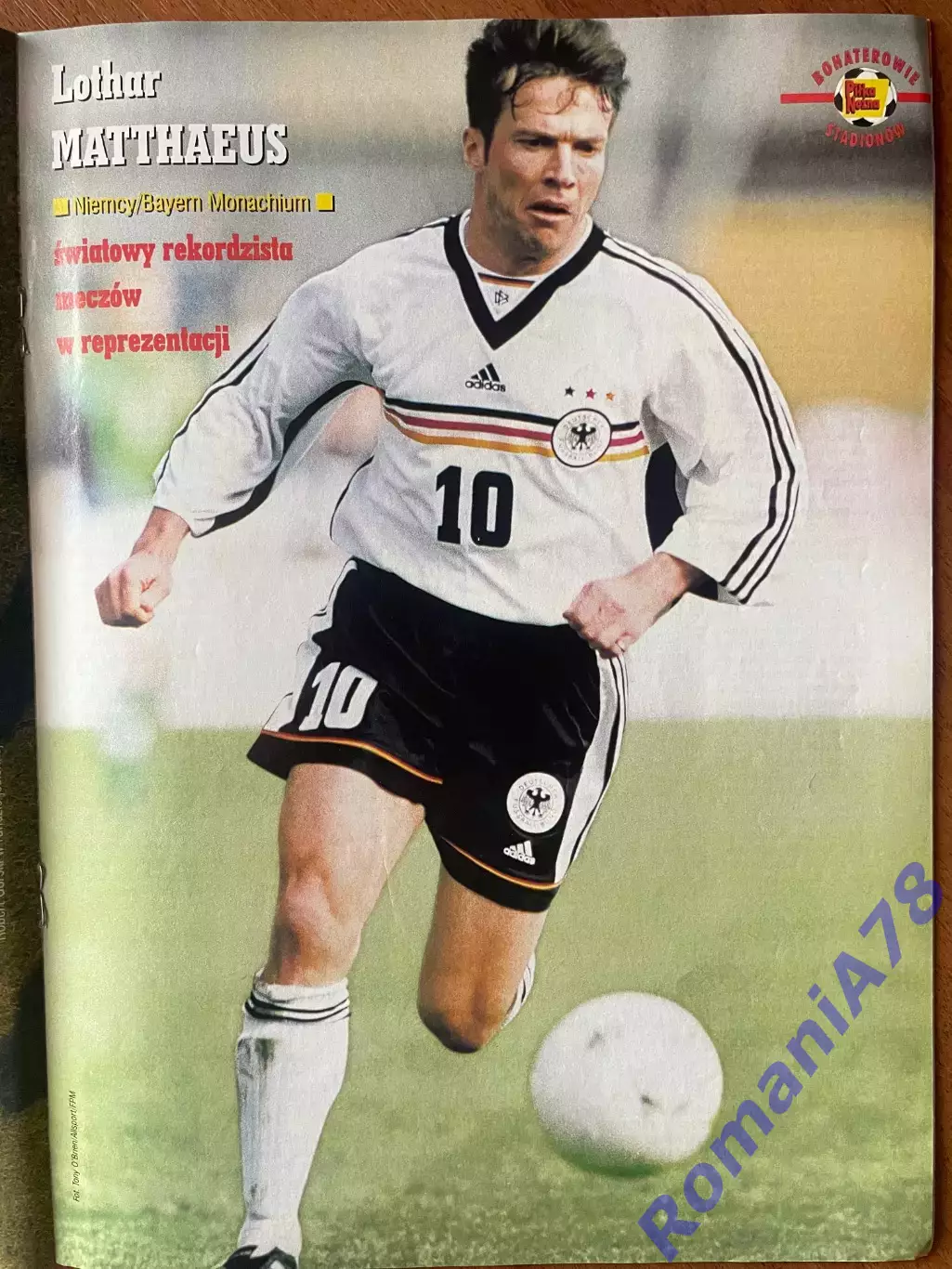 Журнал. Футбол Pilka Nozna N9/ 2000.Постер Блан,Маттеус,Рух,. 2