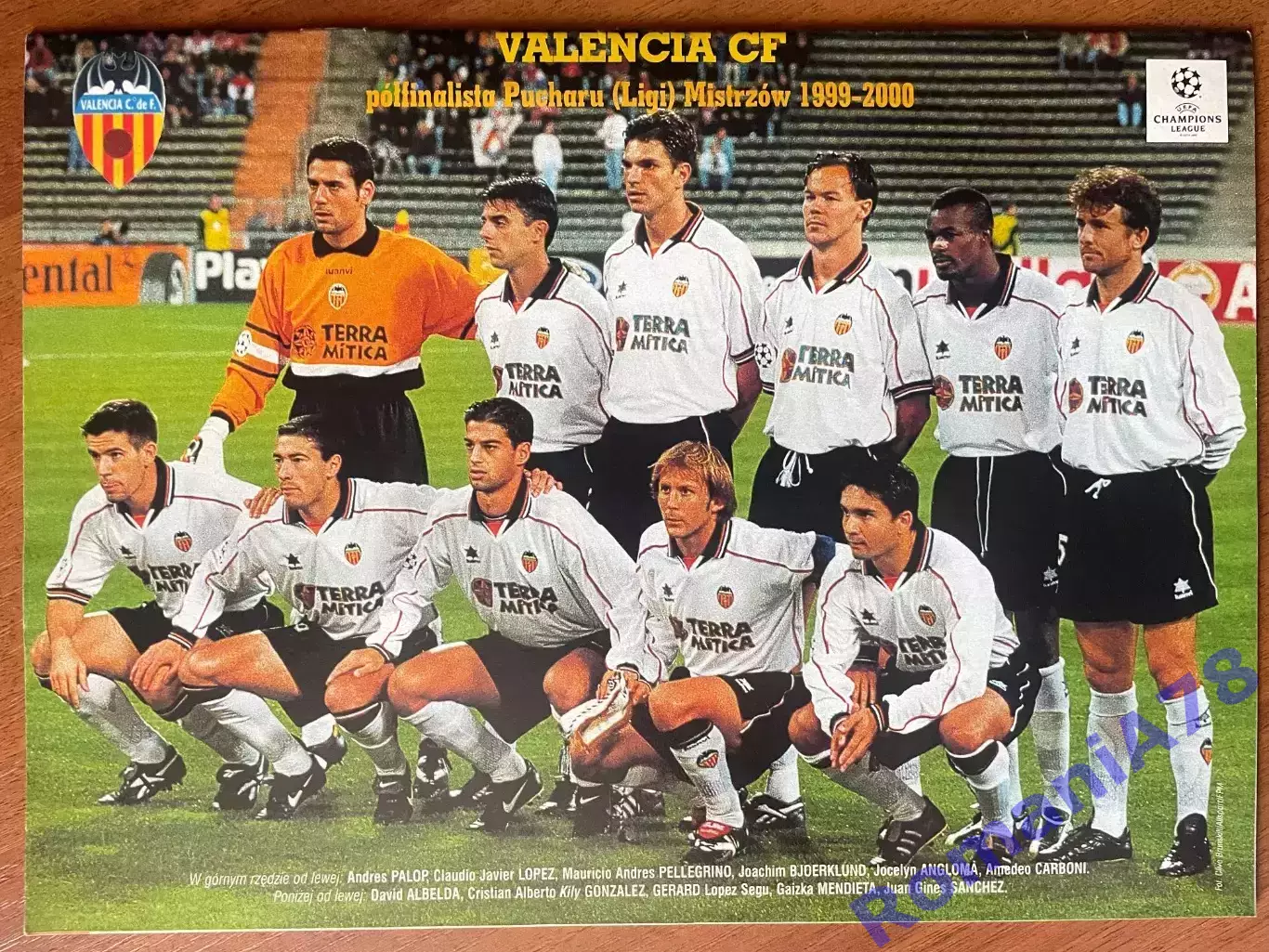 Журнал. Футбол Pilka Nozna N17/ 2000.Постер Валенсія,Зеєдорф. 1