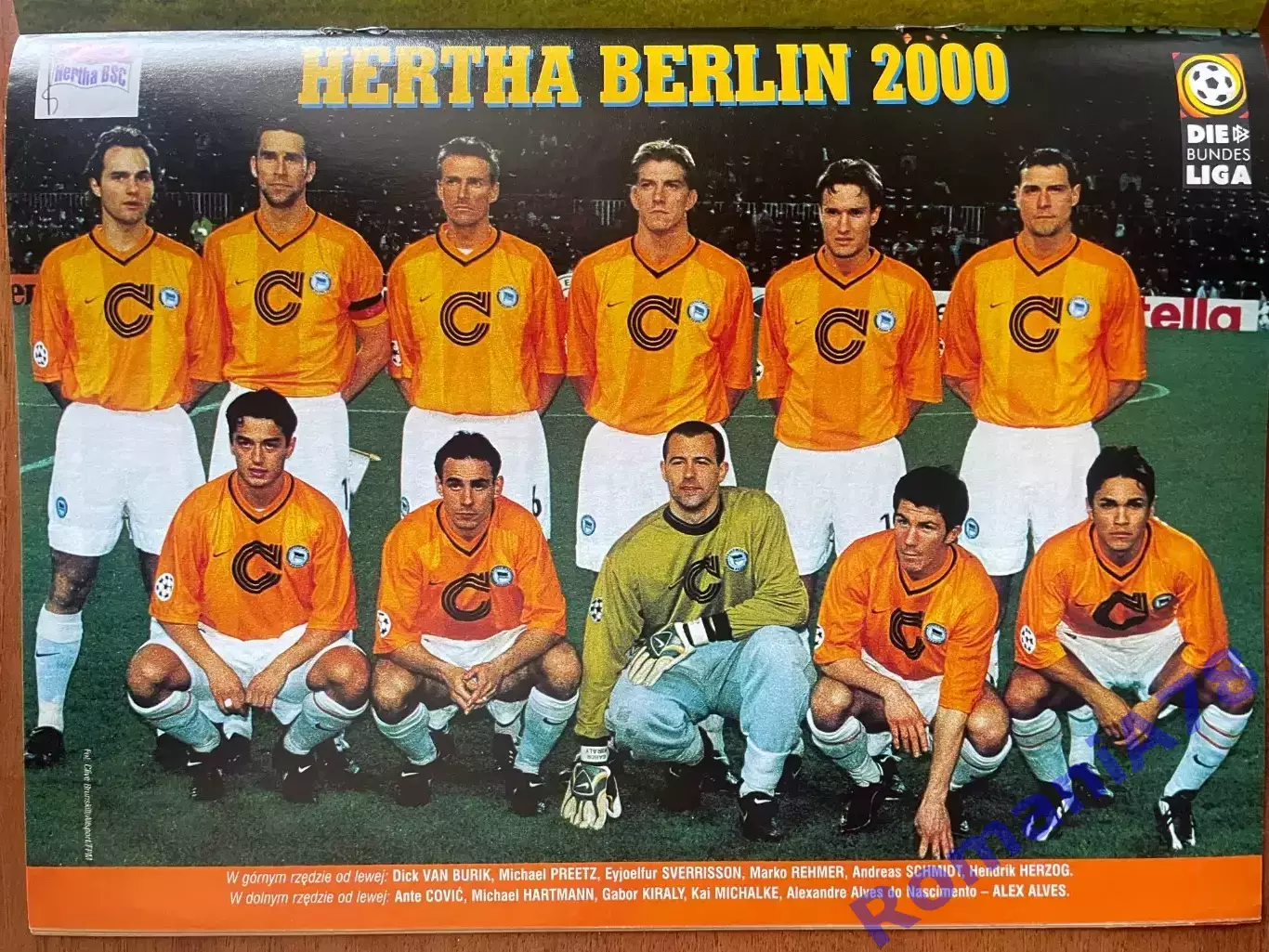 Журнал. Футбол Pilka Nozna N19/ 2000.Постер Герта,Польща. 1