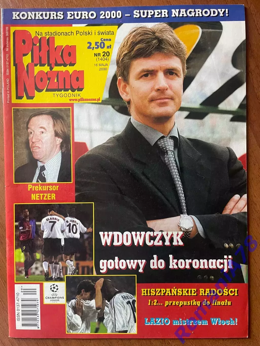 Журнал. Футбол Pilka Nozna N20/ 2000.Постер Макманаман,Вердер.