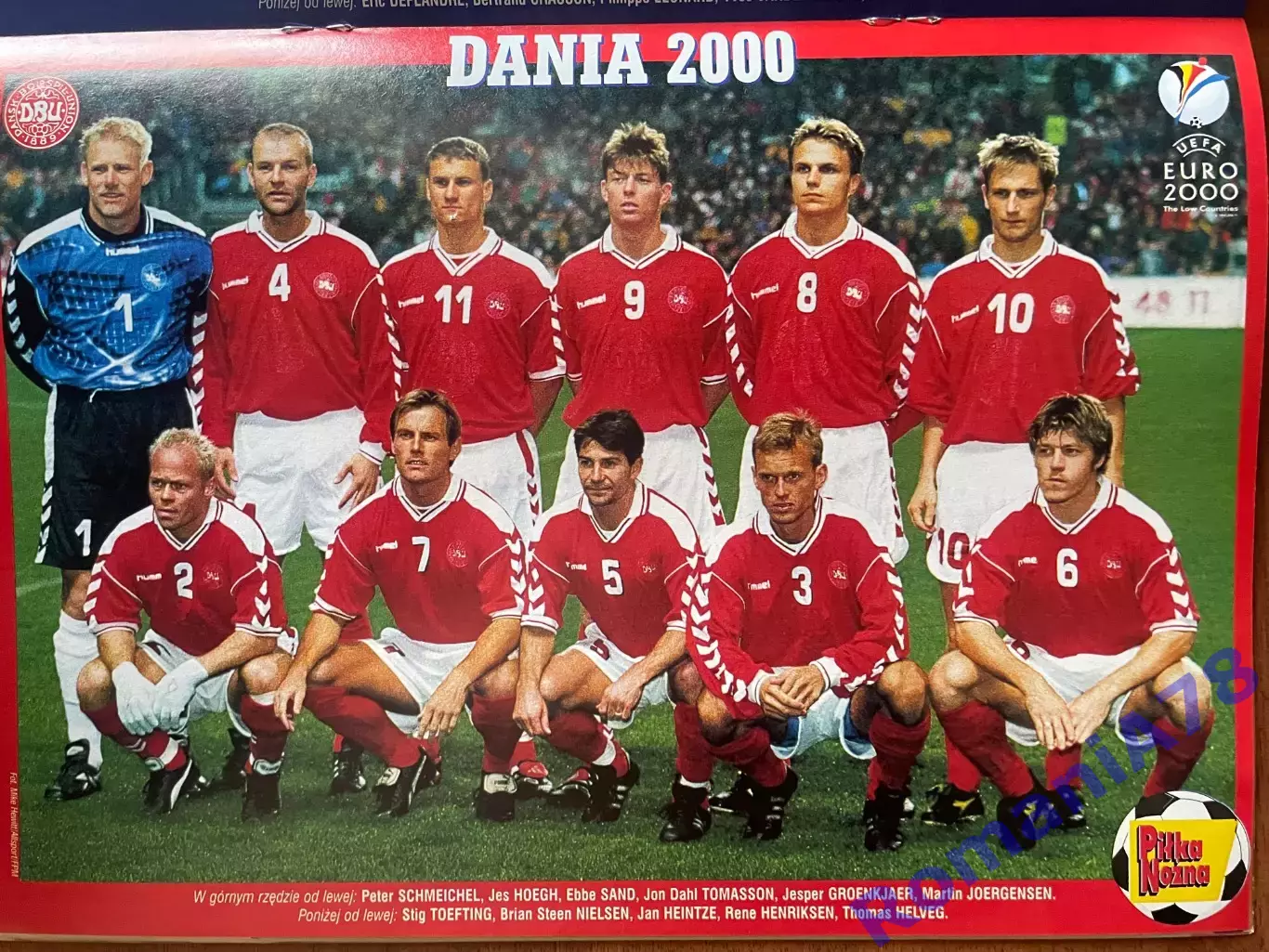 Журнал. Футбол Pilka Nozna N21/ 2000.Постер Бельгія,Данія,Галатасарай. 2