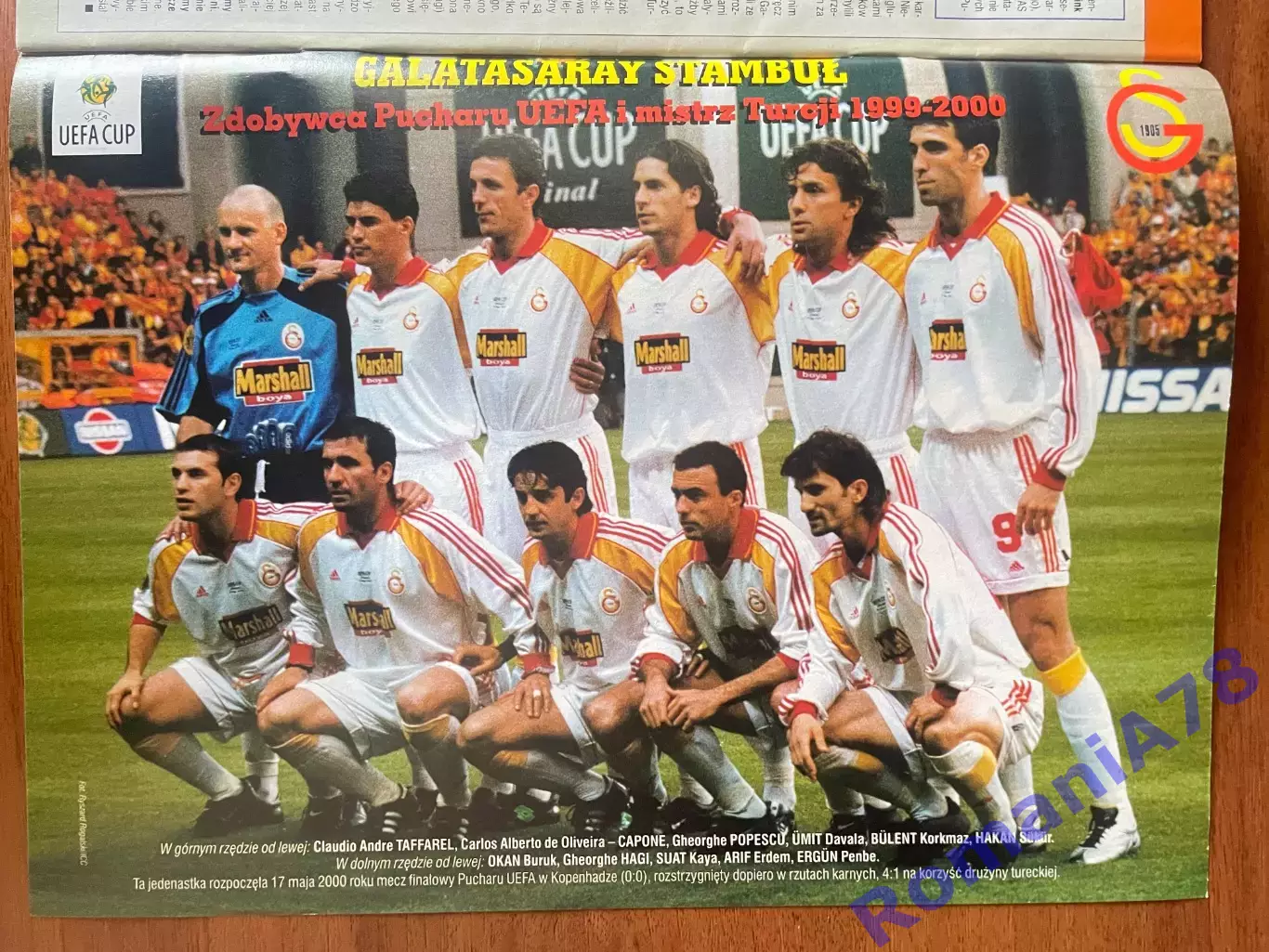 Журнал. Футбол Pilka Nozna N21/ 2000.Постер Бельгія,Данія,Галатасарай. 3