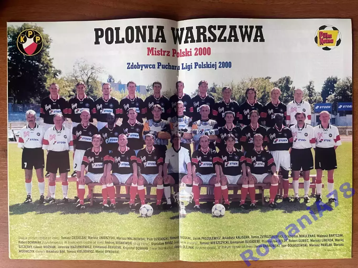 Журнал. Футбол Pilka Nozna N22/ 2000.Постер Реал,Полонія. 2