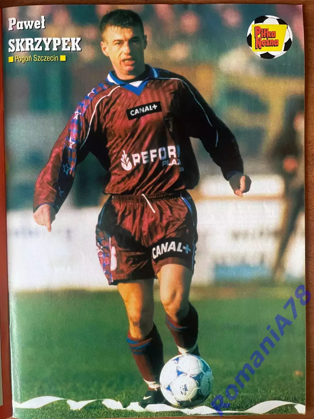 Журнал. Футбол Pilka Nozna N49/ 2000.Постер Польща,Почеттіно. 4