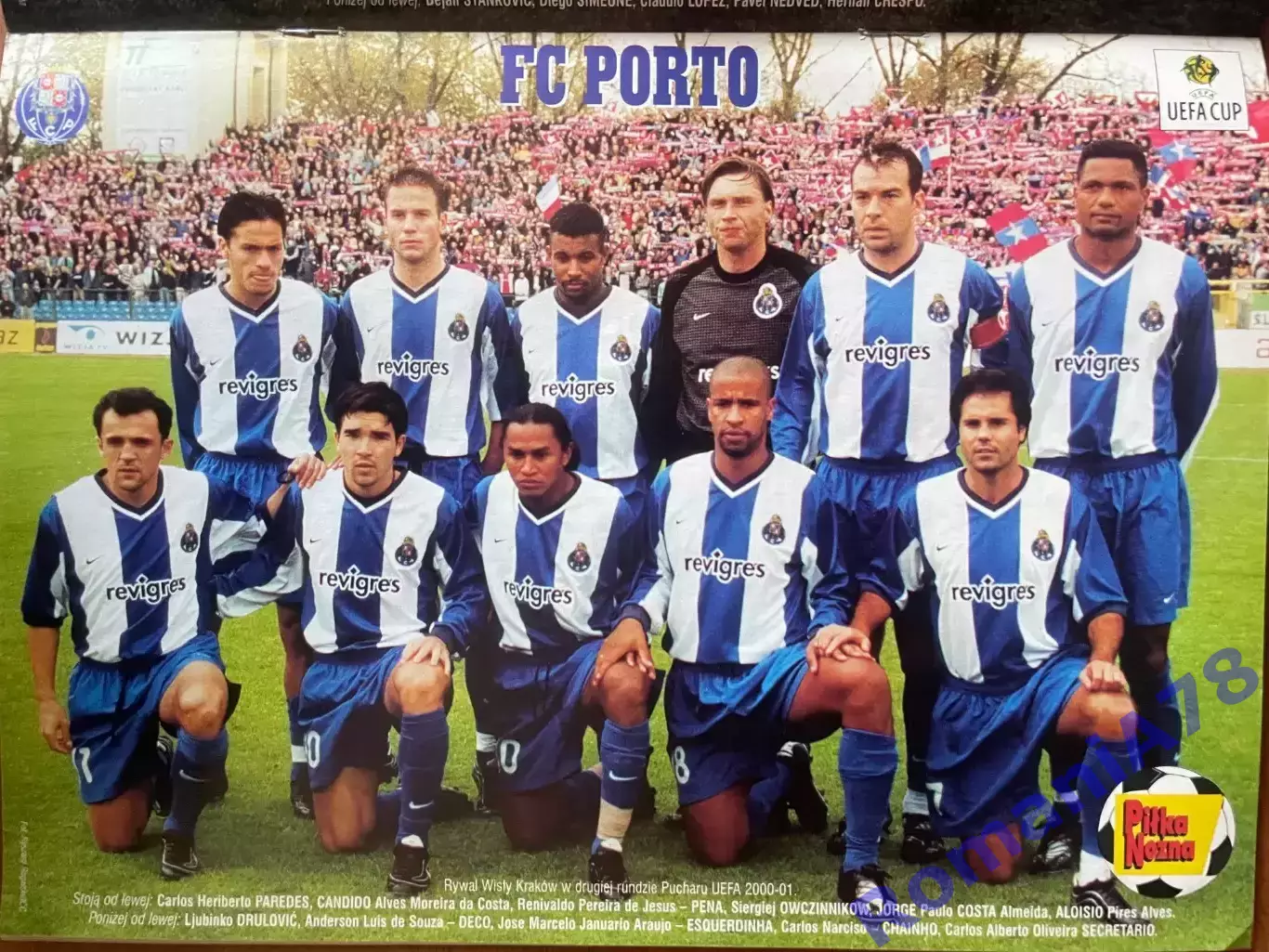 Журнал. Футбол Pilka Nozna N45/ 2000.Порто,Лаціо,Легія. 1