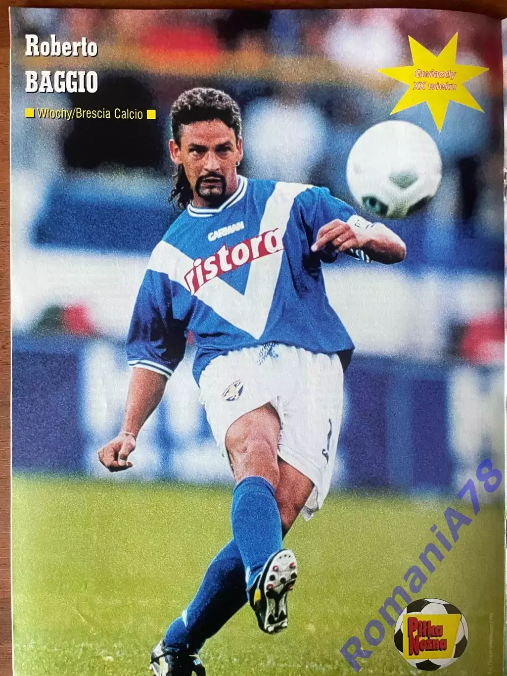 Журнал. Футбол Pilka Nozna N44/ 2000.Постер Андерлехт,Баджо,Дейна. 2