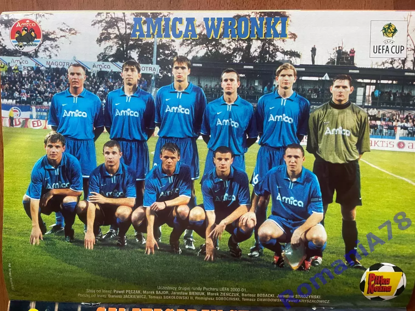 Журнал. Футбол Pilka Nozna N42/ 2000.Постер Галатасарай,Аміка. 2