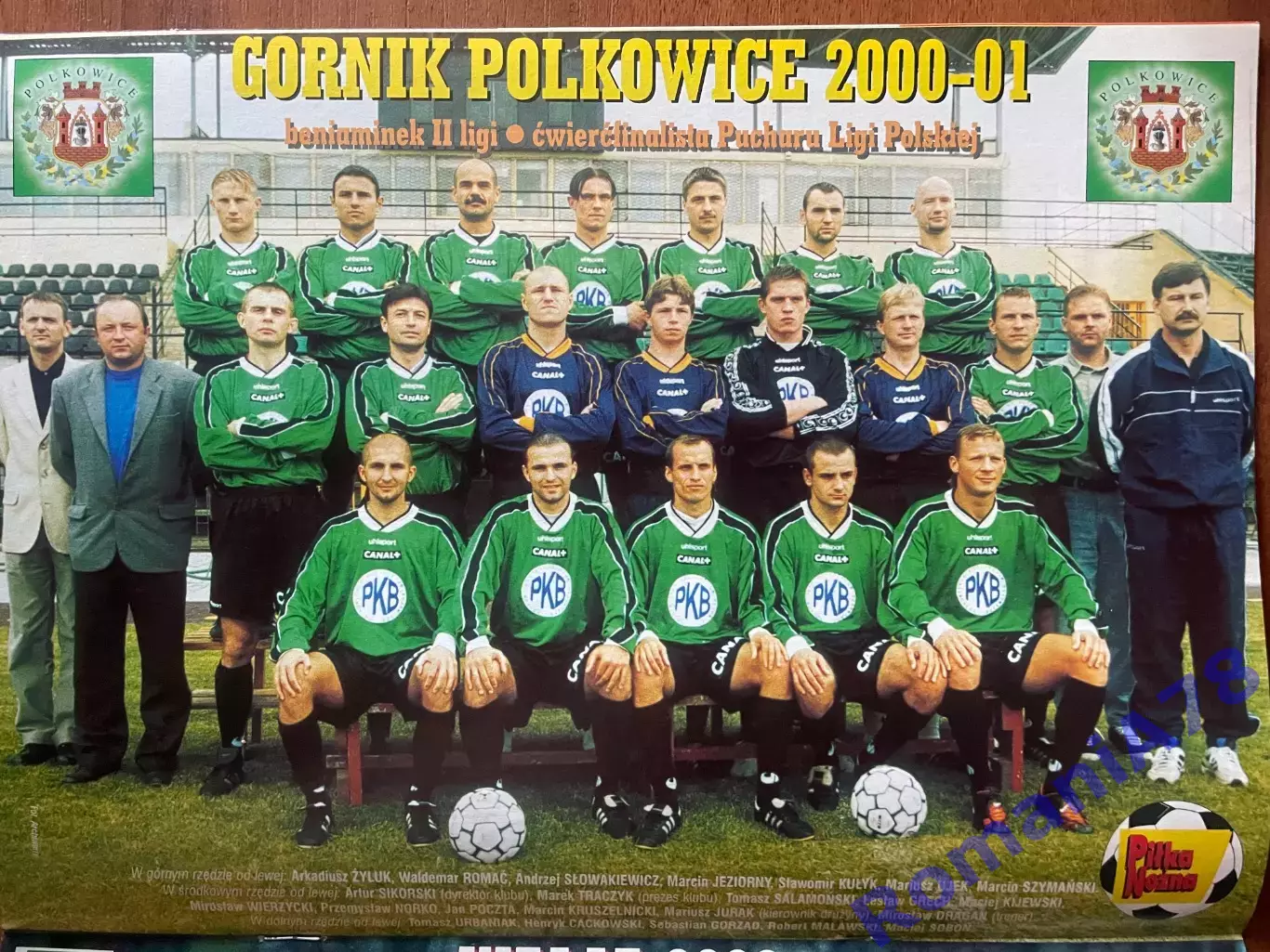 Журнал. Футбол Pilka Nozna N40/ 2000.Постер Уельс,Гурнік 2