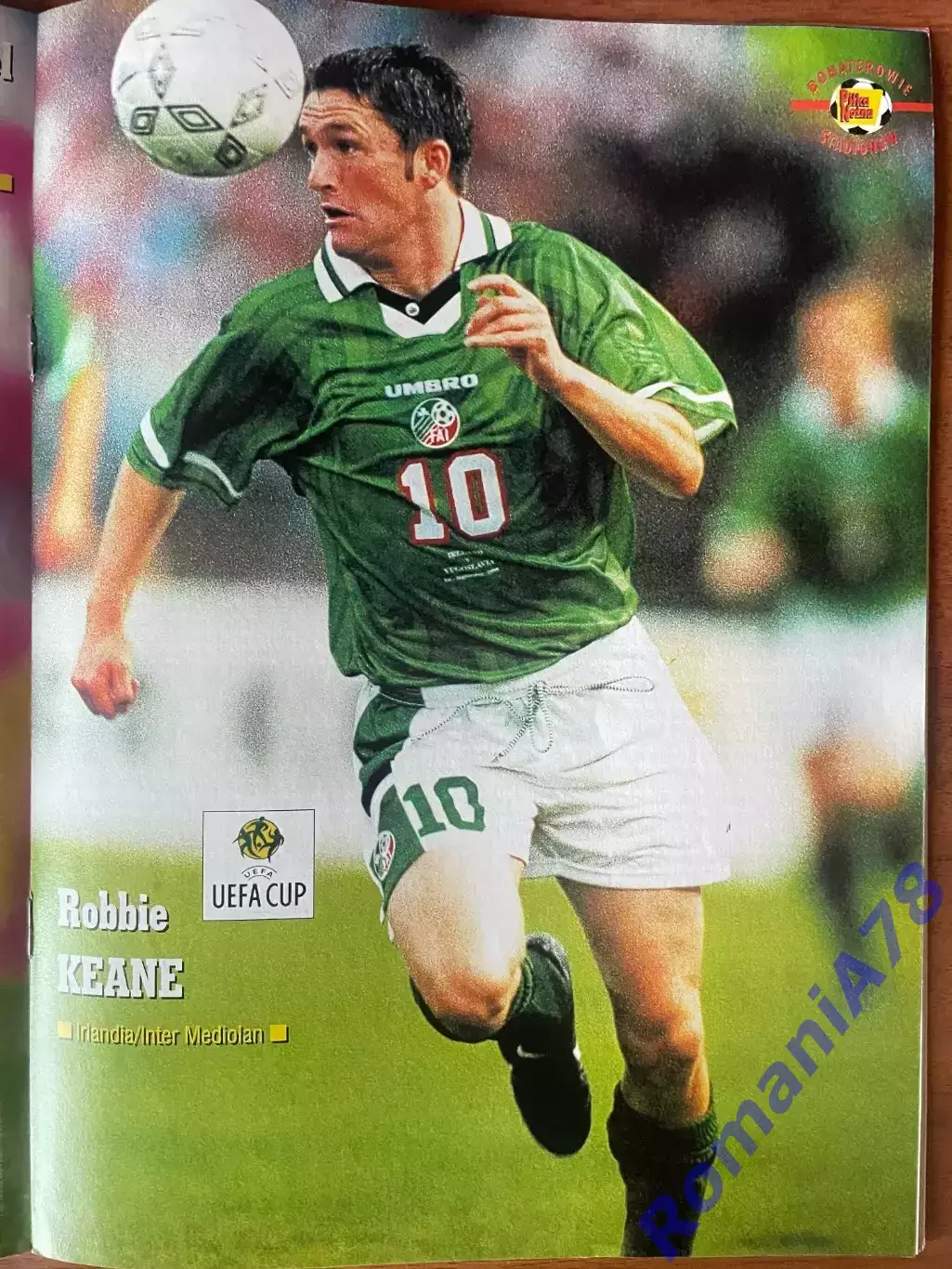 Журнал. Футбол Pilka Nozna N37/ 2000.Постер Кін,Акунья,Козьмінскі. 1