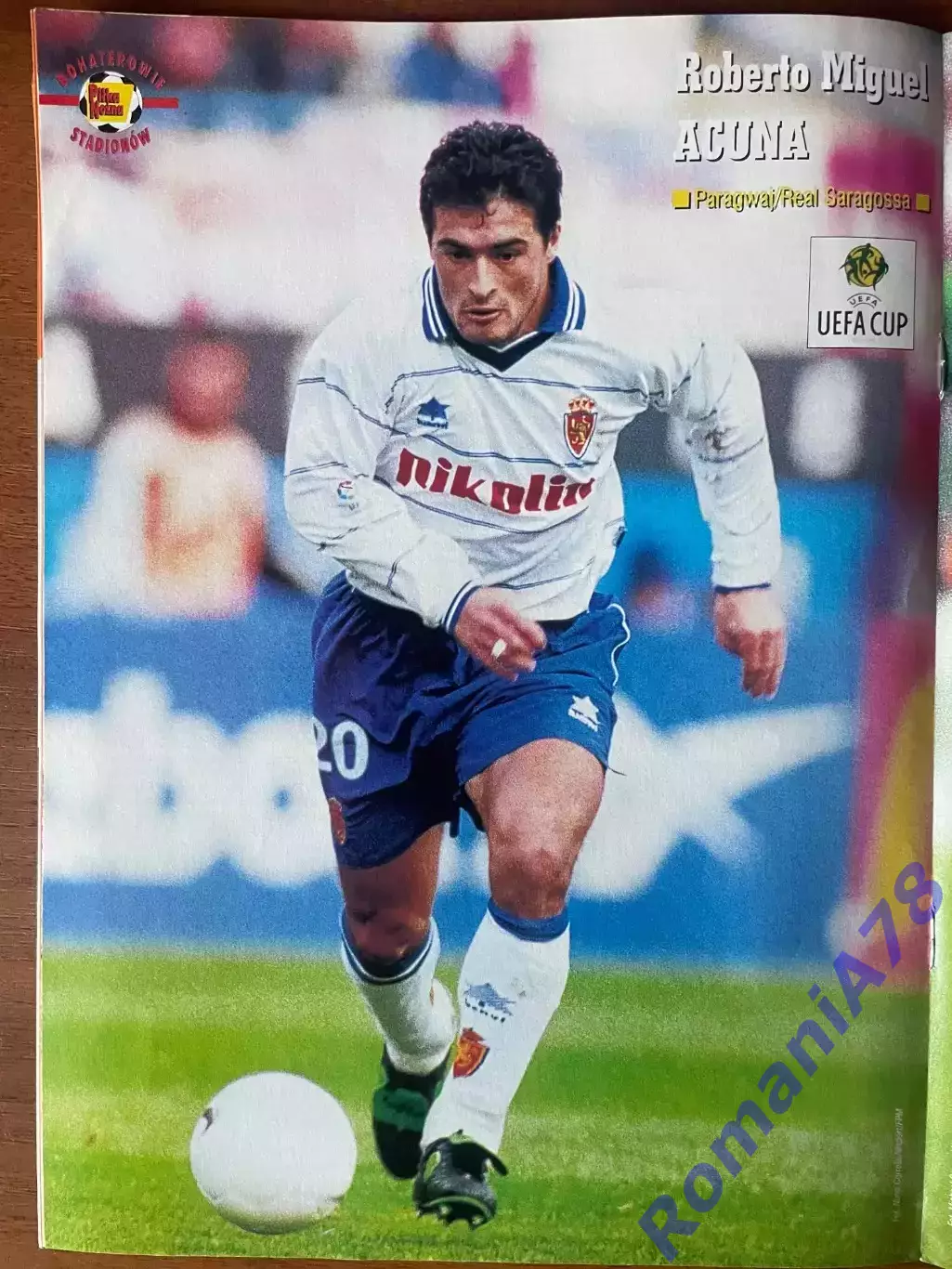 Журнал. Футбол Pilka Nozna N37/ 2000.Постер Кін,Акунья,Козьмінскі. 2