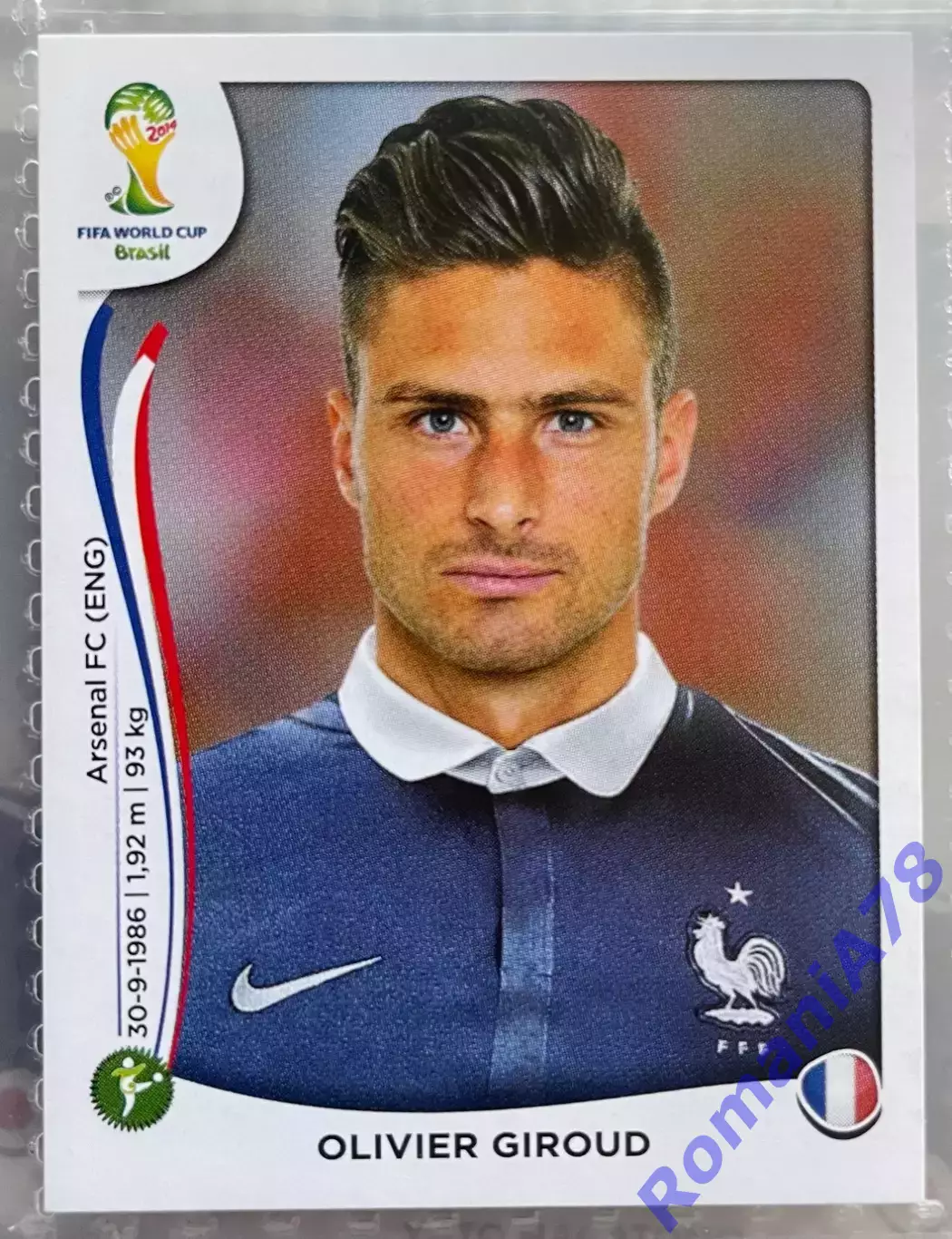 Наклейка 391 Panini FIFA World Cup Brazil 2014