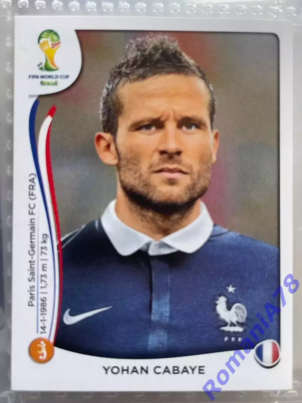 Наклейка 384 Panini FIFA World Cup Brazil 2014