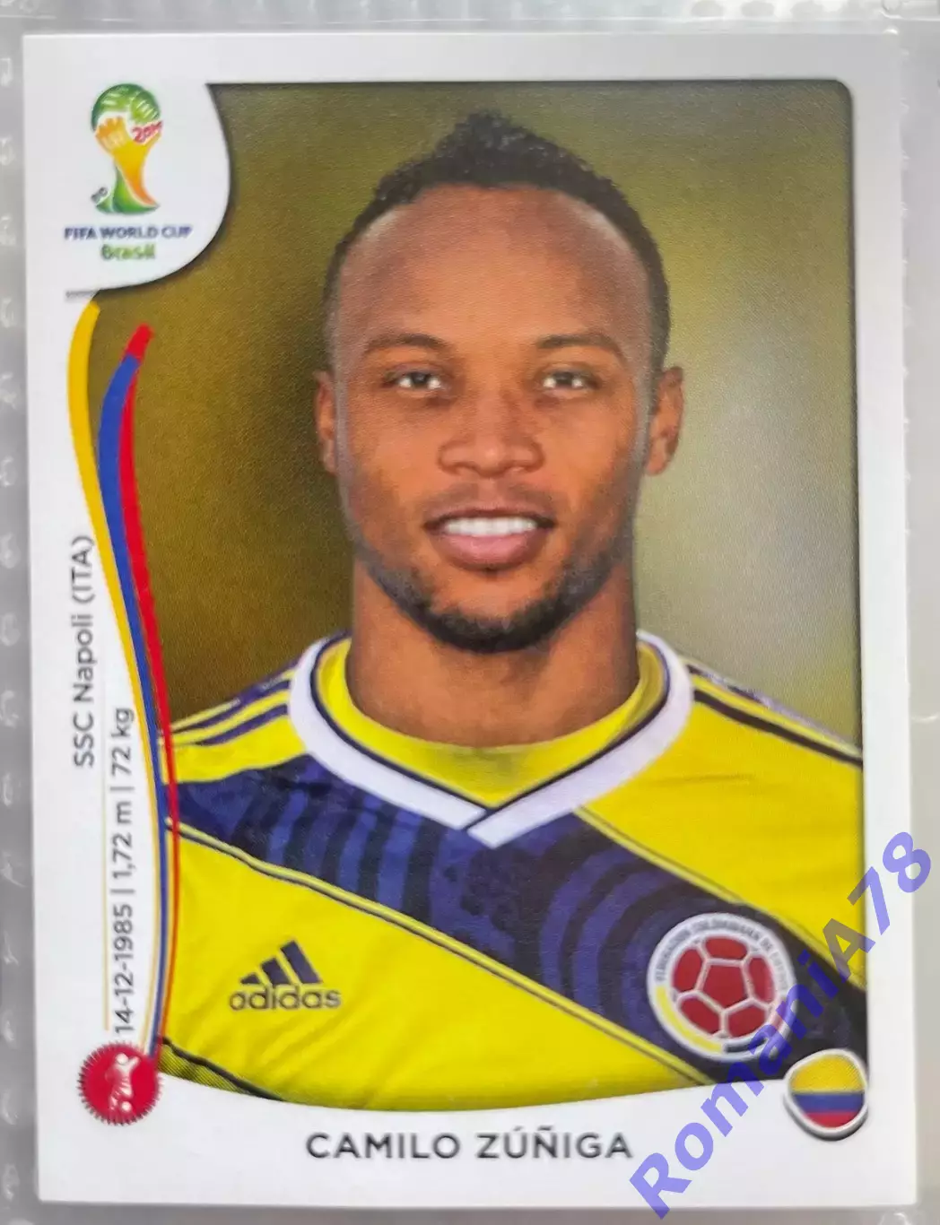 Наклейка 191 Panini FIFA World Cup Brazil 2014